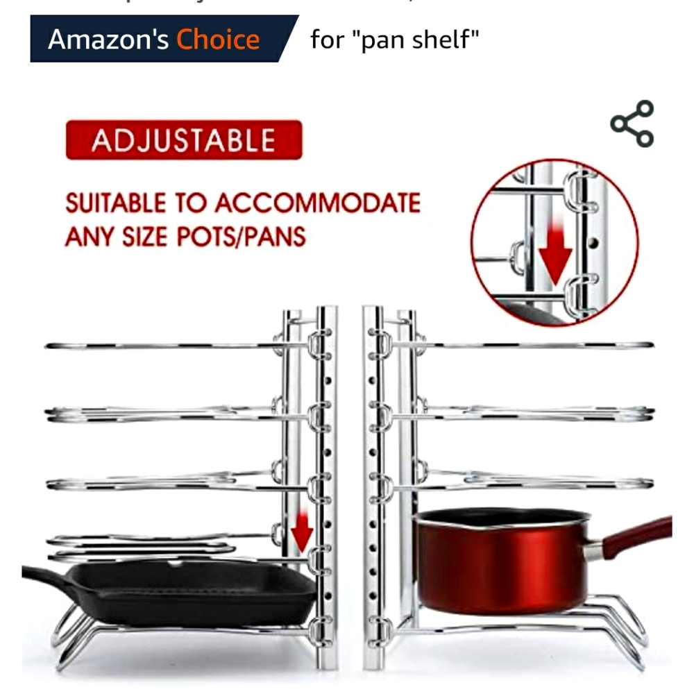 Pan shelf